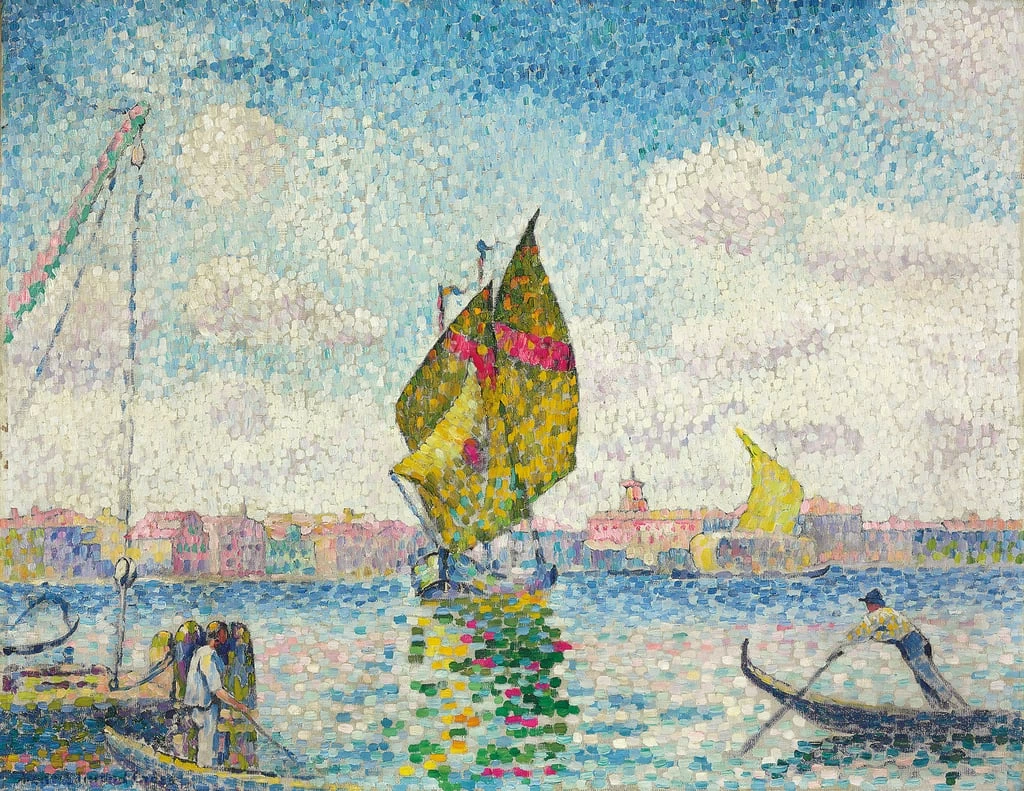 Barche a vela alla Giudecca o Venezia, 1903